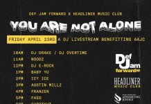 Def Jam Forward Presents #YouAreNotAlone, A DJ Livestream to Benefit Asian Americans Advancing Justice